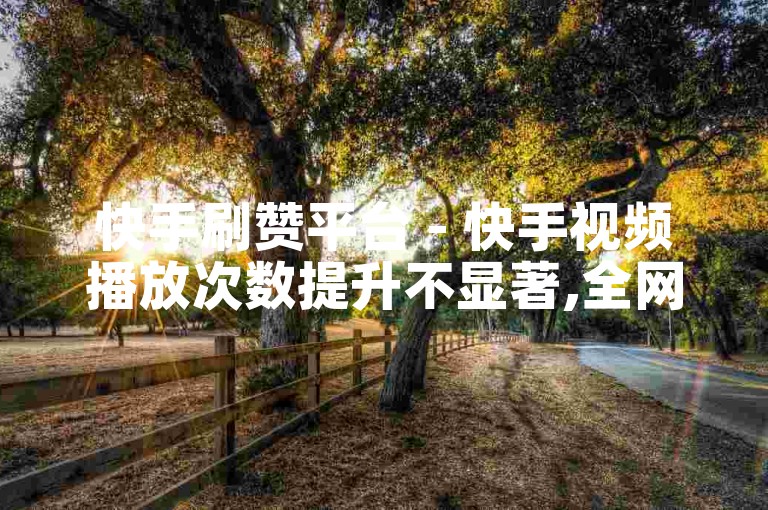 快手刷赞平台 - 快手视频播放次数提升不显著,全网最优惠的快手粉丝增长服务,快手刷礼物增加粉丝数量的真实性探讨。