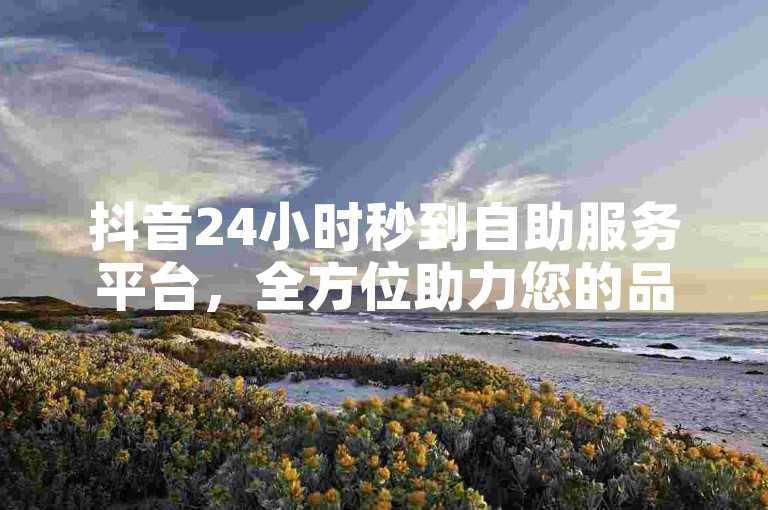 抖音24小时秒到自助服务平台，全方位助力您的品牌迅速获得高曝光和流量增长。