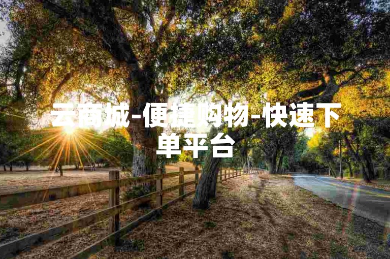 云商城-便捷购物-快速下单平台