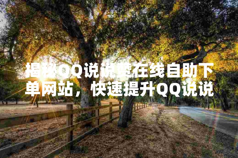 揭秘QQ说说赞在线自助下单网站，快速提升QQ说说点赞量，2025年必备技巧！