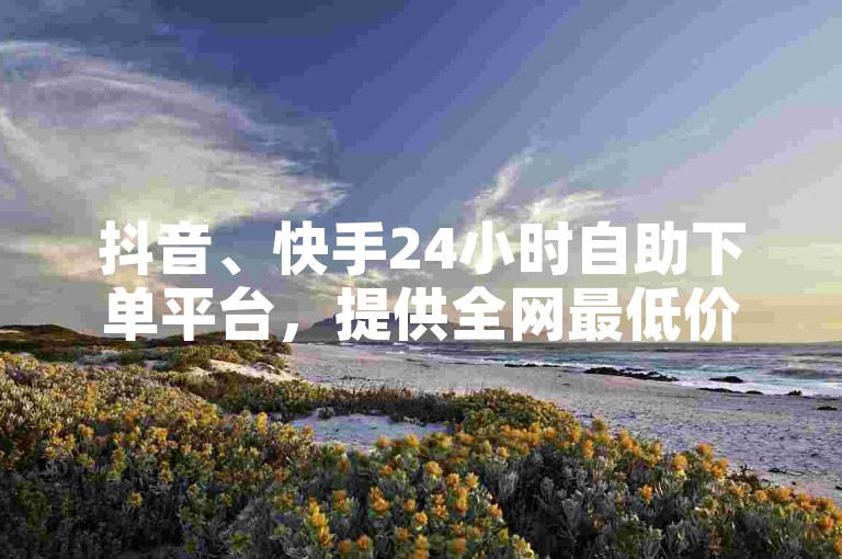 抖音、快手24小时自助下单平台，提供全网最低价服务。