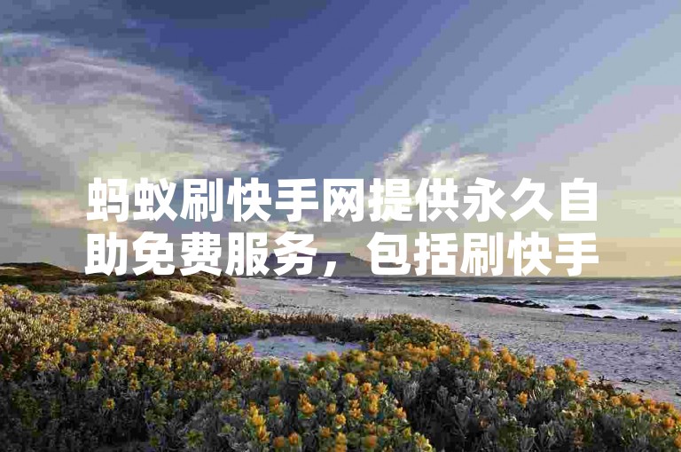 蚂蚁刷快手网提供永久自助免费服务，包括刷快手业务和粉丝免费刷取器。