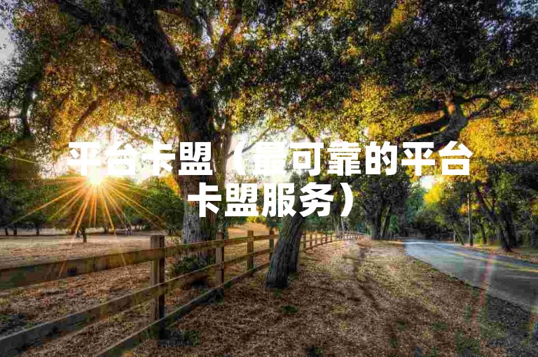 平台卡盟（最可靠的平台卡盟服务）
