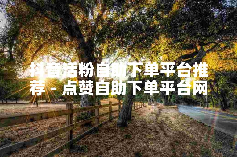抖音活粉自助下单平台推荐 - 点赞自助下单平台网站秒到