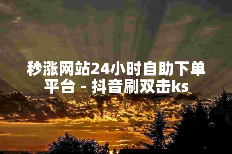 秒涨网站24小时自助下单平台 - 抖音刷双击ks