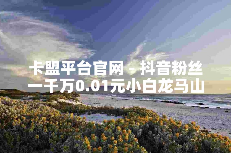 卡盟平台官网 - 抖音粉丝一千万0.01元小白龙马山肥沃地房产装修网站。