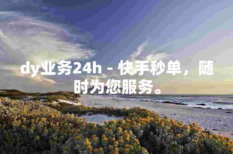 dy业务24h - 快手秒单，随时为您服务。