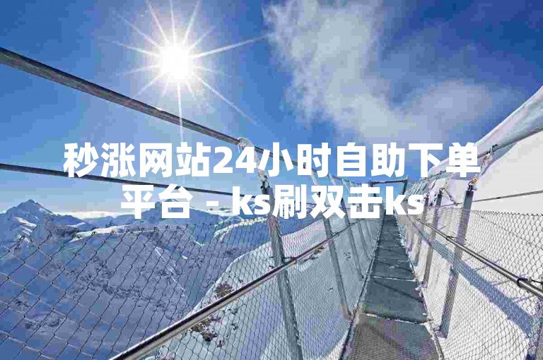 秒涨网站24小时自助下单平台 - ks刷双击ks