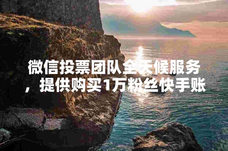 微信投票团队全天候服务，提供购买1万粉丝快手账号的选项。