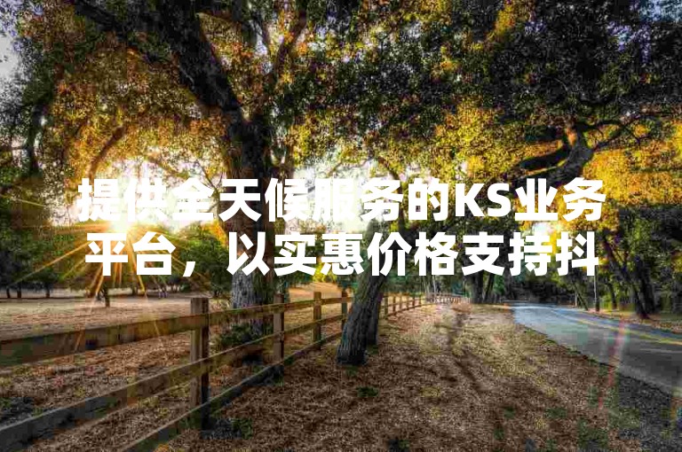 提供全天候服务的KS业务平台，以实惠价格支持抖音作品点赞，确保24小时不间断的赞数增长。
