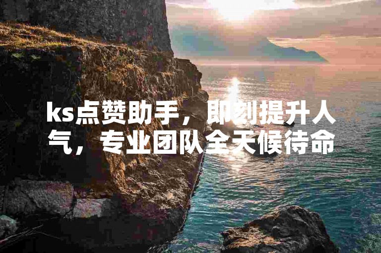 ks点赞助手，即刻提升人气，专业团队全天候待命。