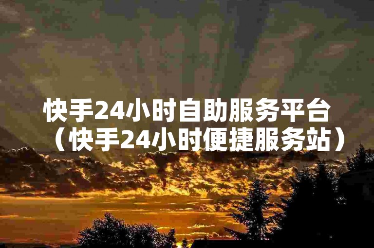 快手24小时自助服务平台（快手24小时便捷服务站）为用户提供全天候的在线支持与服务。