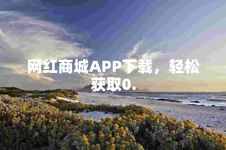 网红商城APP下载，轻松获取0.5元1000赞的自助下单服务。