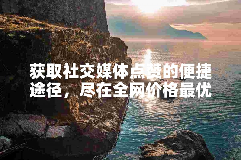 获取社交媒体点赞的便捷途径，尽在全网价格最优惠的KS自助下单服务。