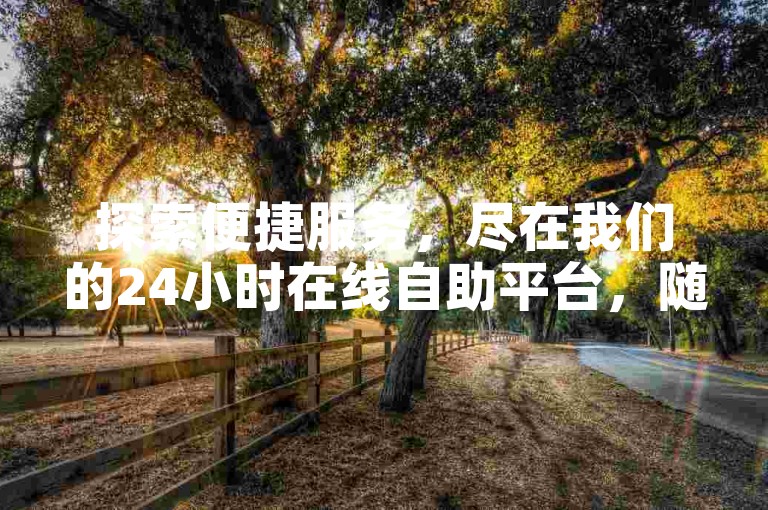 探索便捷服务，尽在我们的24小时在线自助平台，随时为您的需求提供高效解决方案。