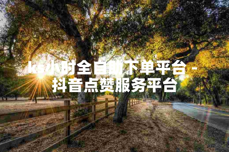 ks小时全自助下单平台 - 抖音点赞服务平台