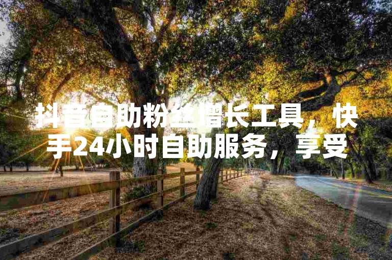 抖音自助粉丝增长工具，快手24小时自助服务，享受全网最优惠价格。