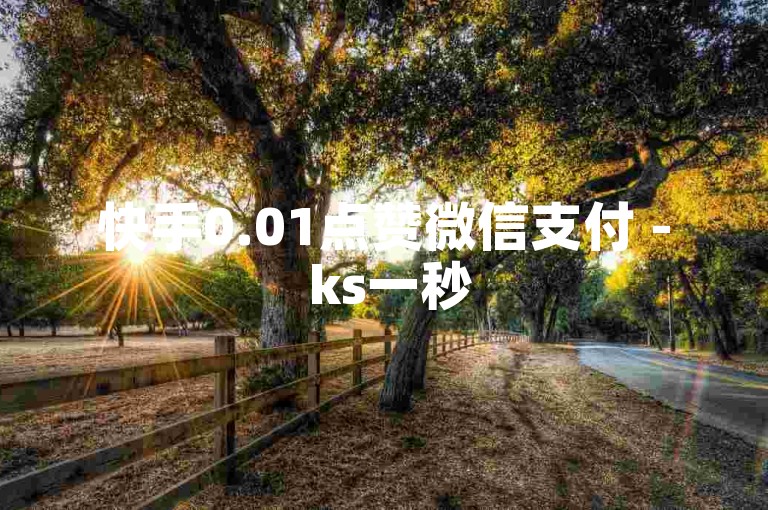 快手0.01点赞微信支付 - ks一秒5000赞下载