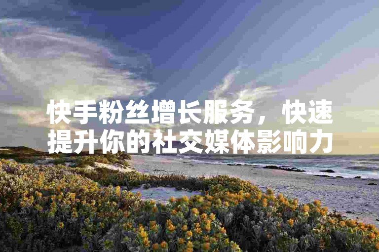 快手粉丝增长服务，快速提升你的社交媒体影响力。