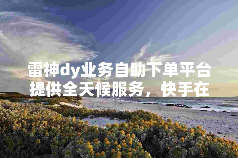 雷神dy业务自助下单平台提供全天候服务，快手在线业务让您随时随地轻松下单。