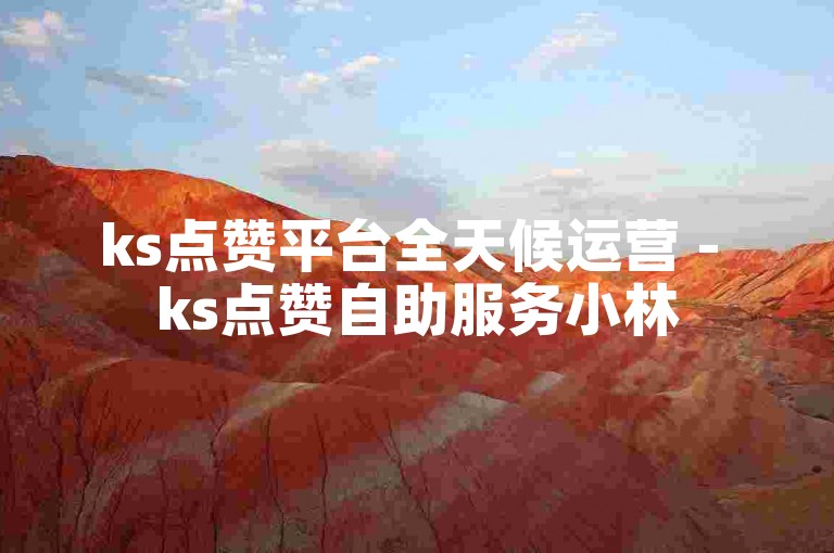 ks点赞平台全天候运营 - ks点赞自助服务小林