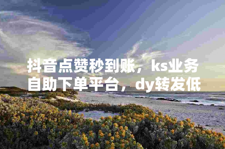 抖音点赞秒到账，ks业务自助下单平台，dy转发低价快速服务独家分享。
