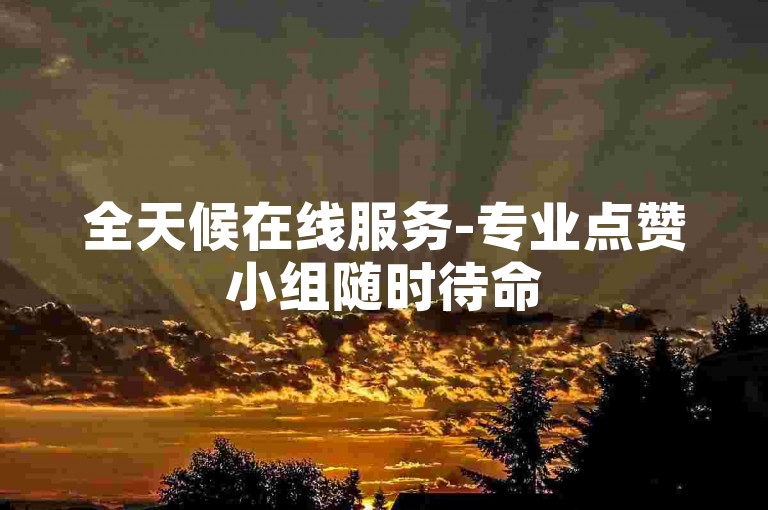 全天候在线服务-专业点赞小组随时待命