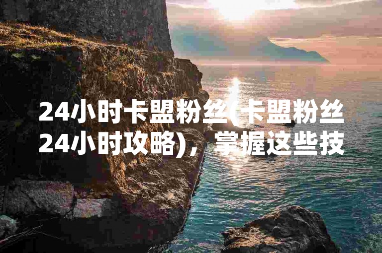 24小时卡盟粉丝(卡盟粉丝24小时攻略)，掌握这些技巧，让你的卡盟粉丝量在一天内翻倍增长。
