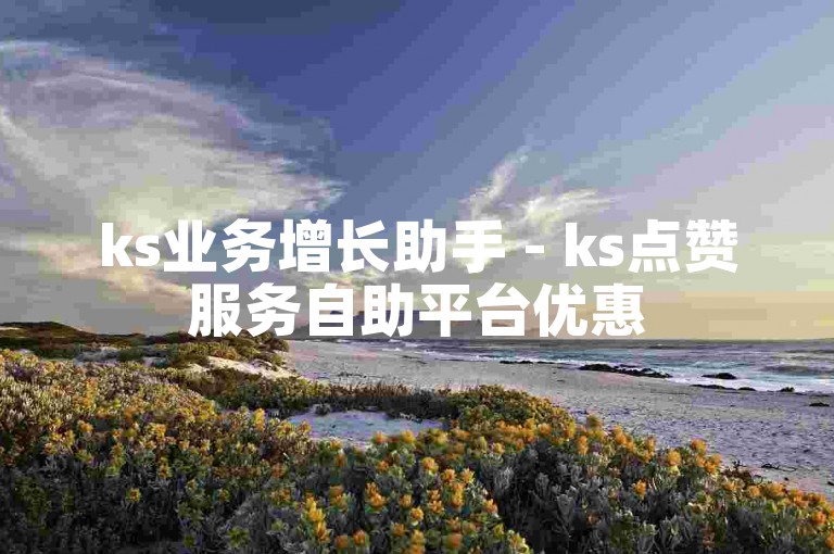 ks业务增长助手 - ks点赞服务自助平台优惠