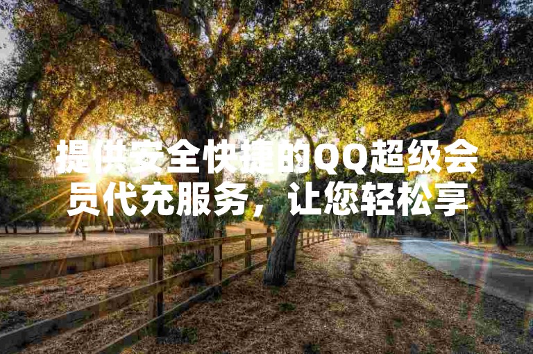 提供安全快捷的QQ超级会员代充服务，让您轻松享受尊贵特权。