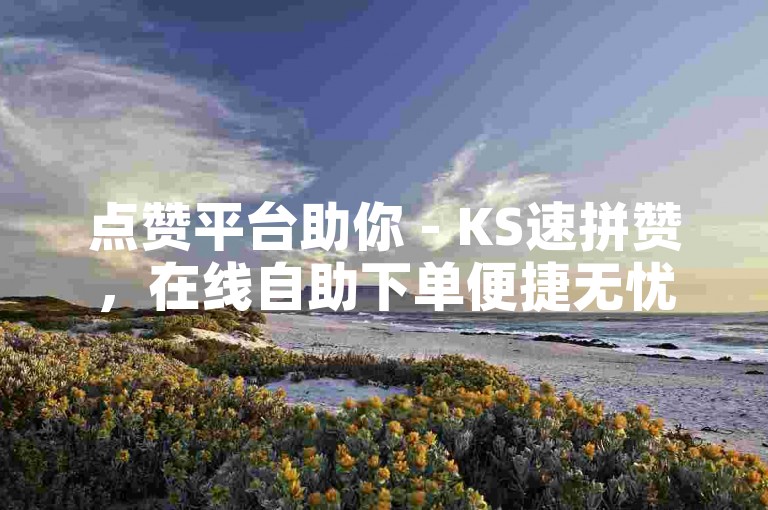 点赞平台助你 - KS速拼赞，在线自助下单便捷无忧。