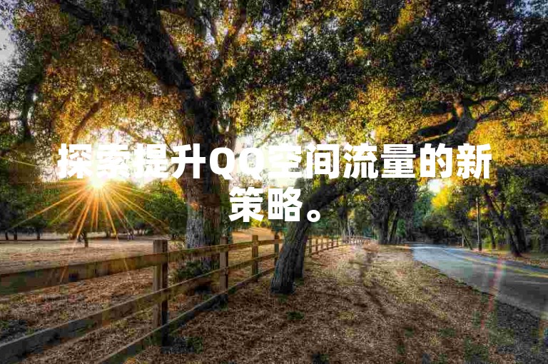 探索提升QQ空间流量的新策略。