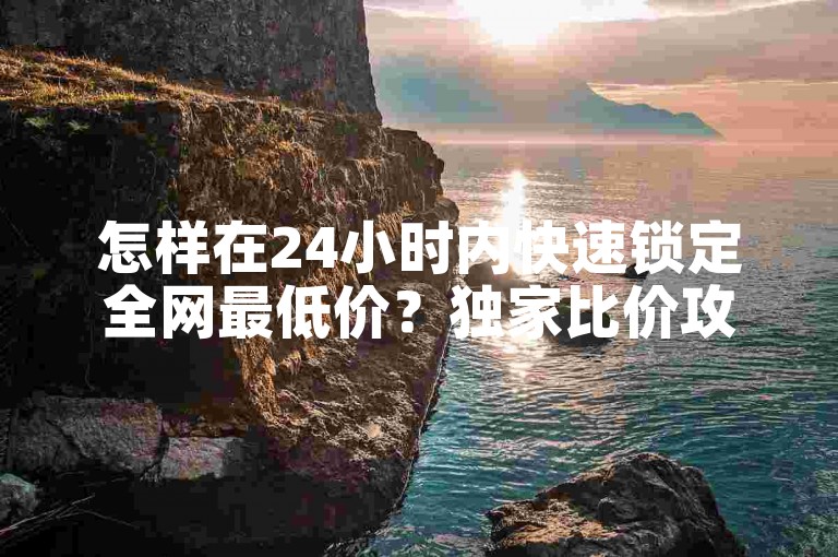 怎样在24小时内快速锁定全网最低价？独家比价攻略大公开！