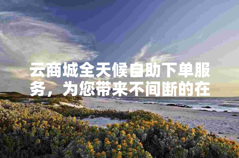 云商城全天候自助下单服务，为您带来不间断的在线购物体验，新手用户的理想选择！