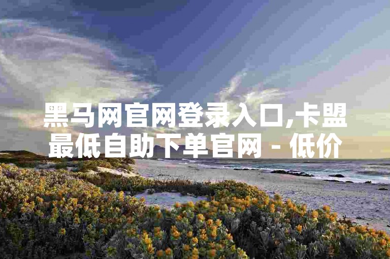 黑马网官网登录入口,卡盟最低自助下单官网 - 低价说说赞自助下单 - b站24小时下单平台网站