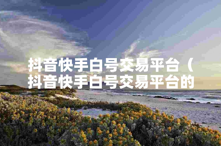 抖音快手白号交易平台（抖音快手白号交易平台的优质选择）