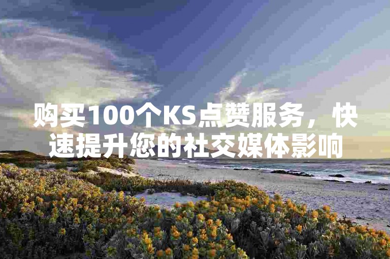 购买100个KS点赞服务，快速提升您的社交媒体影响力。