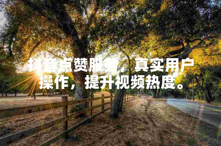 抖音点赞服务，真实用户操作，提升视频热度。