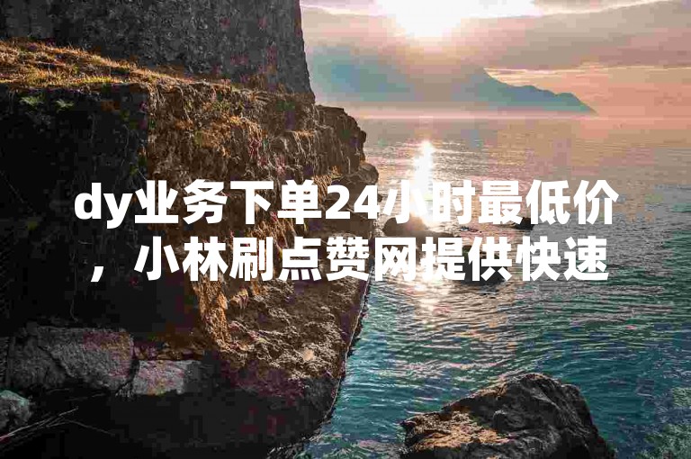 dy业务下单24小时最低价，小林刷点赞网提供快速服务。