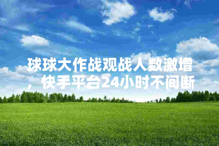 球球大作战观战人数激增，快手平台24小时不间断提供秒单服务。