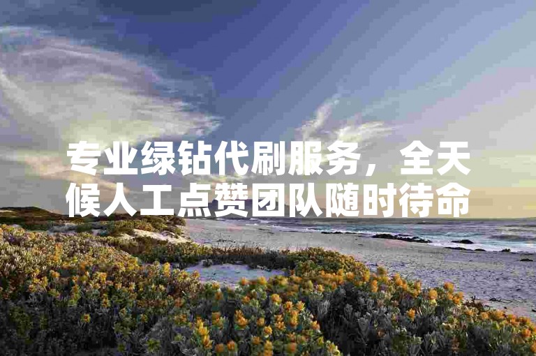 专业绿钻代刷服务，全天候人工点赞团队随时待命。