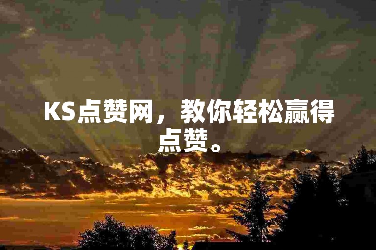KS点赞网，教你轻松赢得点赞。
