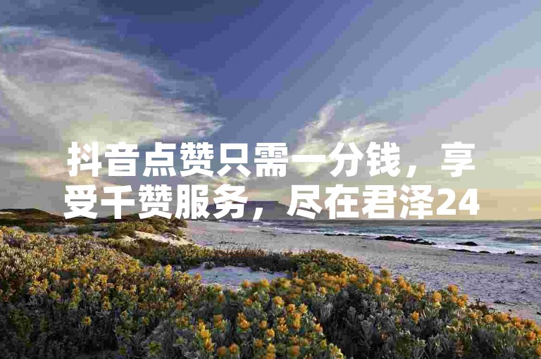 抖音点赞只需一分钱，享受千赞服务，尽在君泽24小时自助平台。