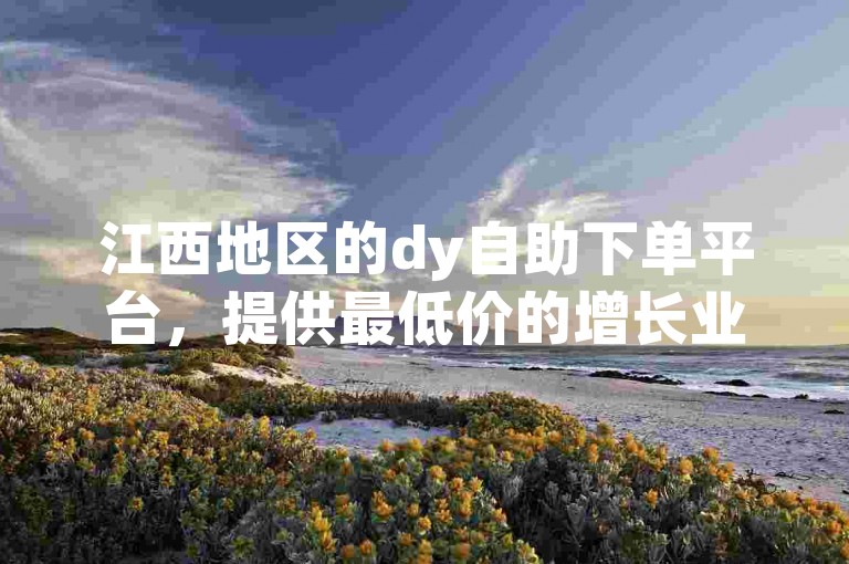江西地区的dy自助下单平台，提供最低价的增长业务服务。