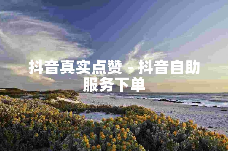 抖音真实点赞 - 抖音自助服务下单