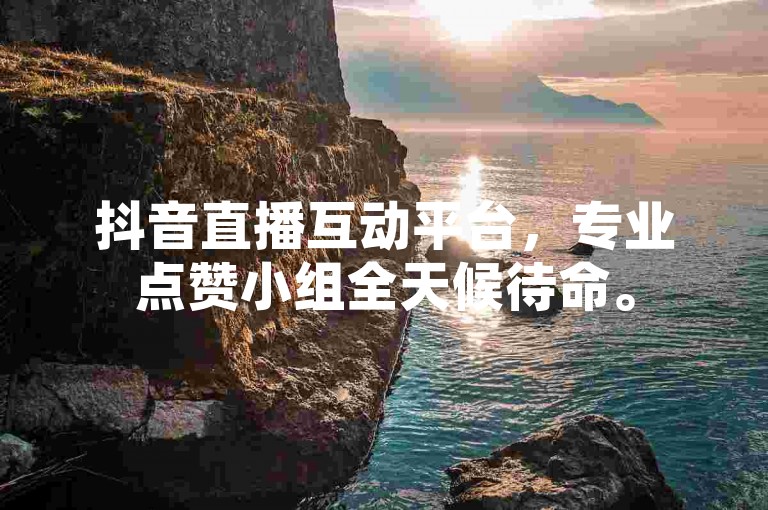 抖音直播互动平台，专业点赞小组全天候待命。