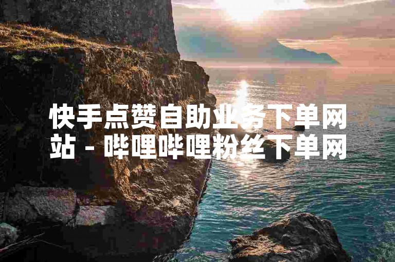 快手点赞自助业务下单网站 - 哔哩哔哩粉丝下单网站。