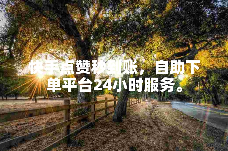 快手点赞秒到账，自助下单平台24小时服务。