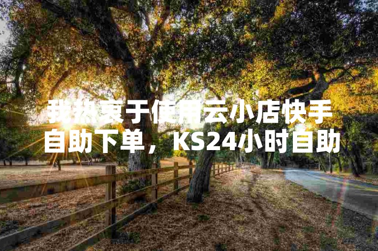 我热衷于使用云小店快手自助下单，KS24小时自助下单让购物变得更加便捷。