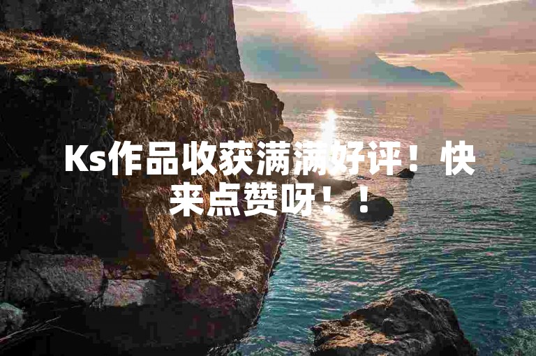Ks作品收获满满好评！快来点赞呀！！